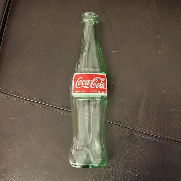 Coca-Cola Coke Bottle 2002 Hecho en Mexico 355 ml Green Glass Empty - Picture 1 of 8